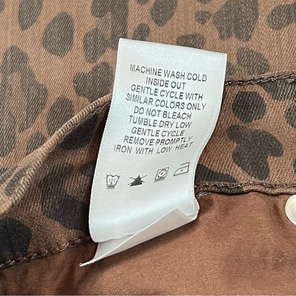 Level 99 Size 27 Spiced Leopard High Rise Button Fly Skinny Ankle jeans - Picture 8 of 9